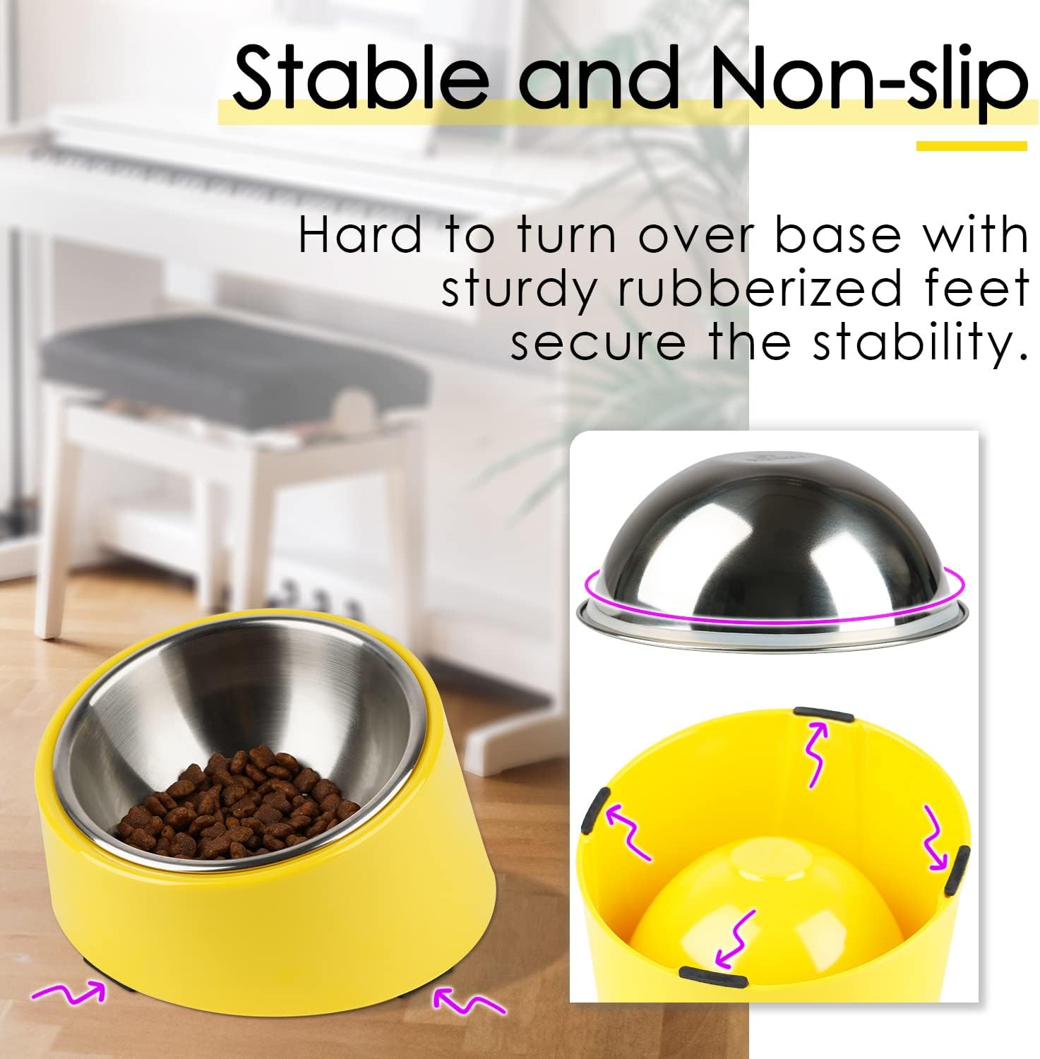 SuperDesign Mess Free 15° Slanted Bowl for Dogs | ObaPet