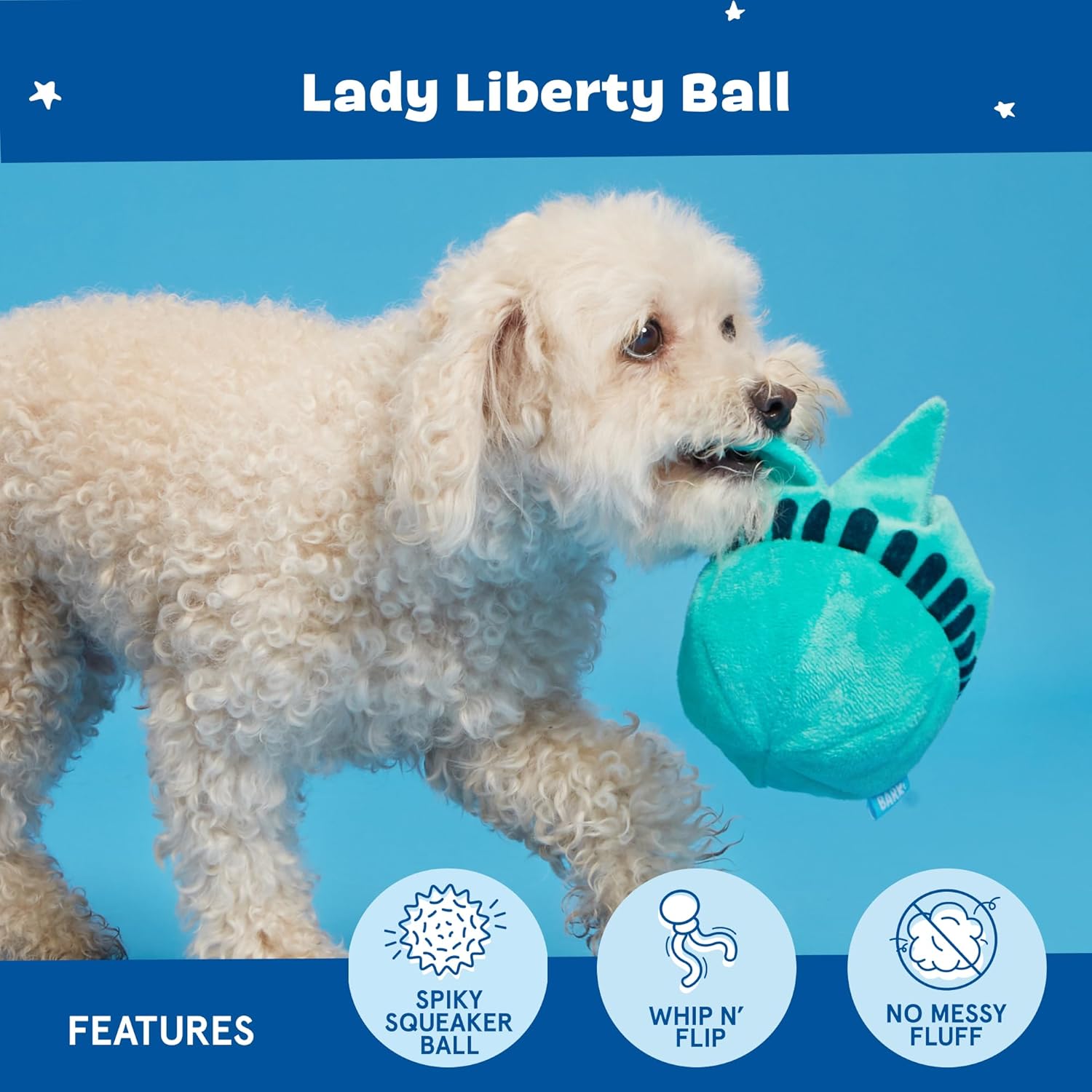 Barkbox Squeaky Dog Toys - Plush and Squeak Chew Toys | Puppy and Pet Toys for Large Dogs Pinata - Large
