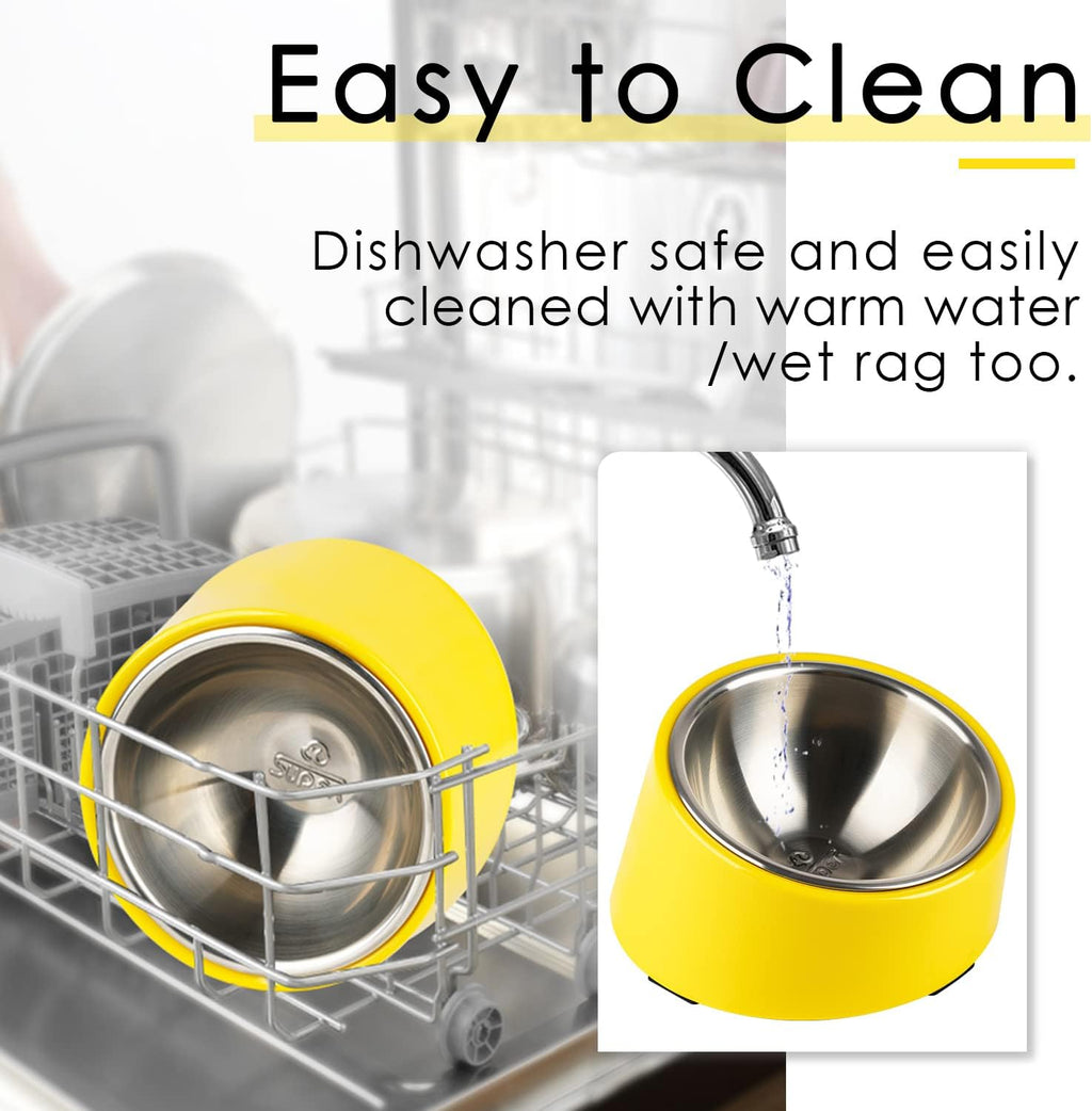 SuperDesign Mess Free 15° Slanted Bowl for Dogs | ObaPet