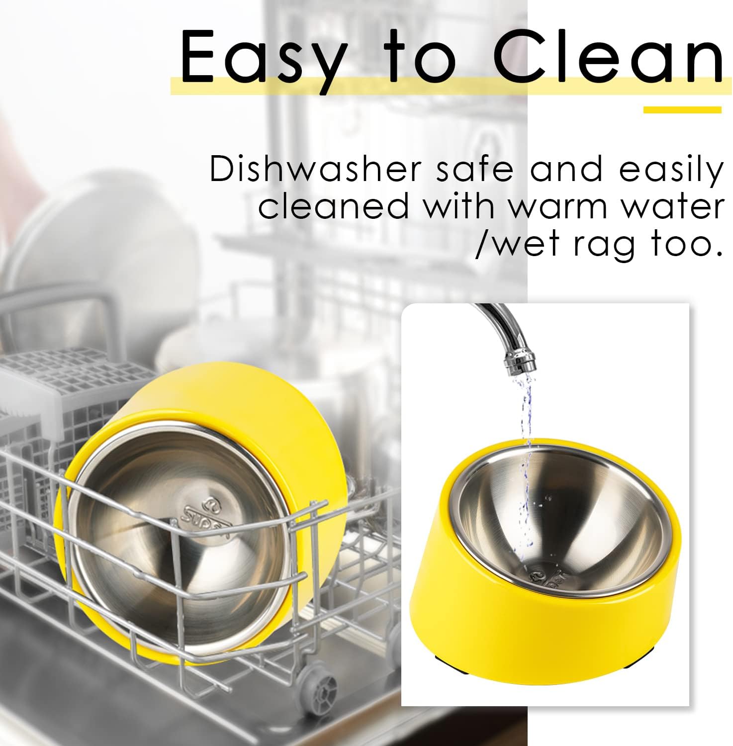 SuperDesign Mess Free 15° Slanted Bowl for Dogs | ObaPet