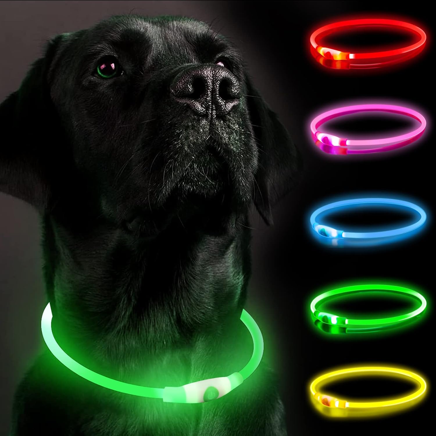SerDa-Run Light Up Dog Collar, Dog Collar Lights | ObaPet
