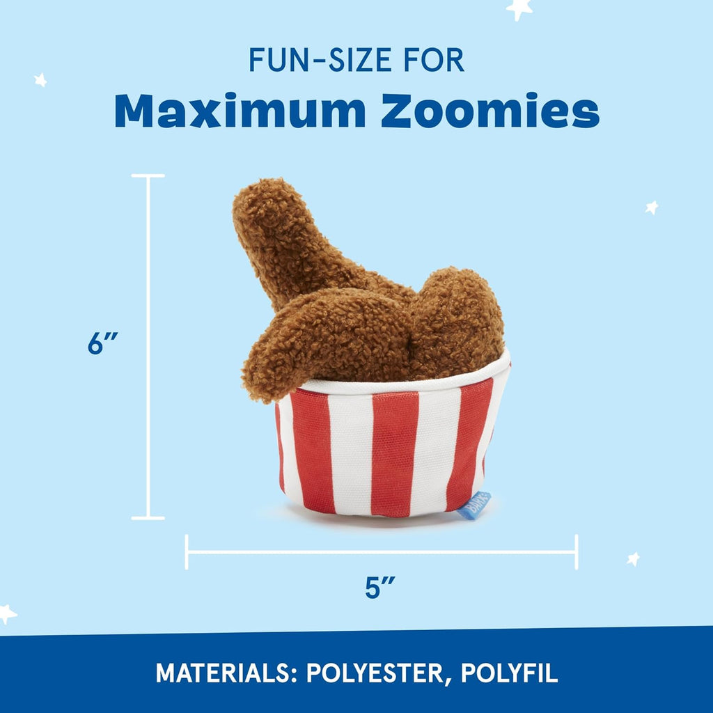 Barkbox 2 in 1 Interactive Plush Dog Toy - Rip and Reveal Toy for Dogs and Puppies - Stimulating Squeaky Pet Toys | Peas in a Pod (Small)