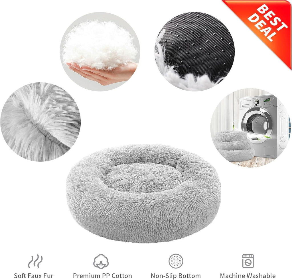 YOJOGEE Calming Donut Puppy Bed for Medium Small | ObaPet