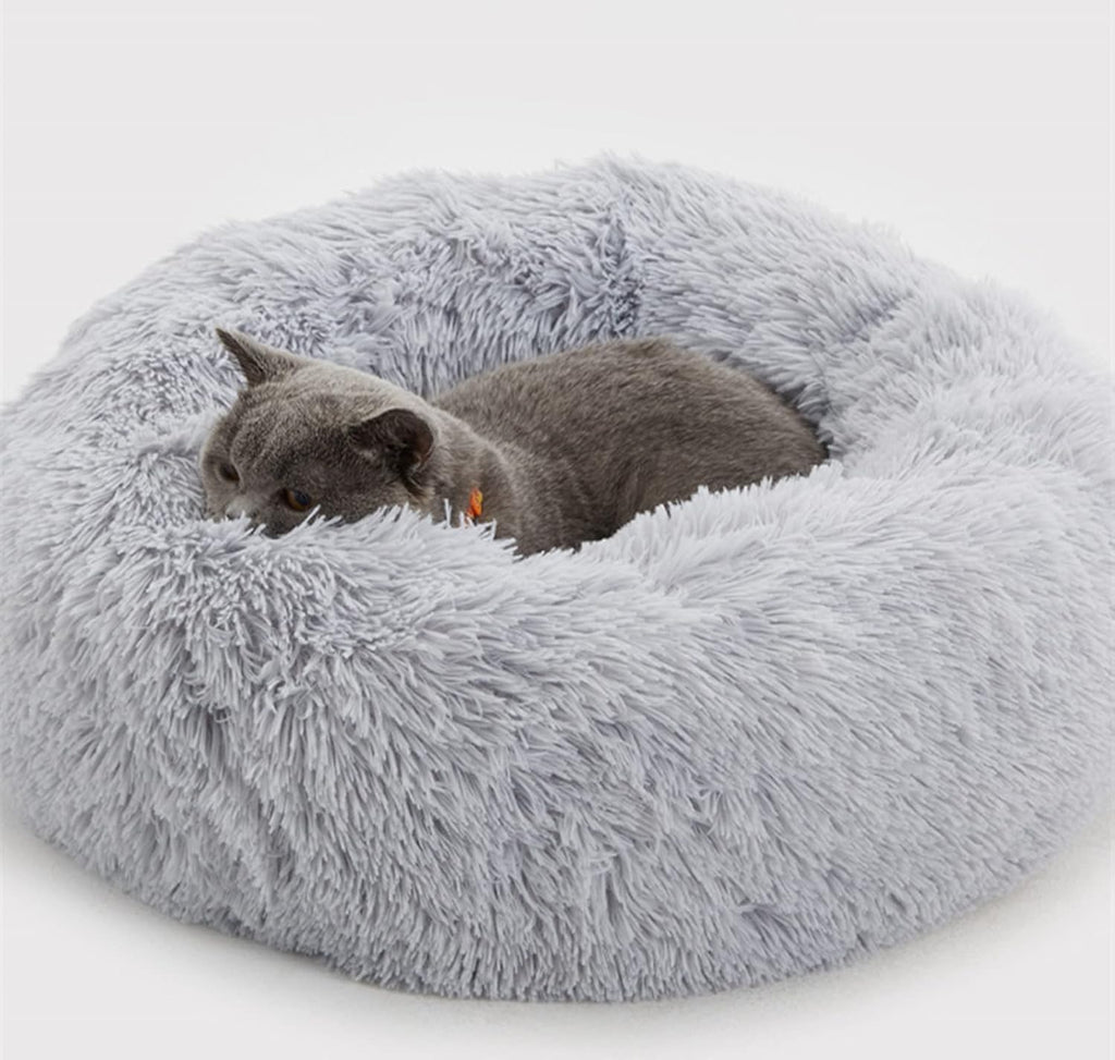 Enjamoy Plush Donut Dog Bed, Calming Round Dog | ObaPet