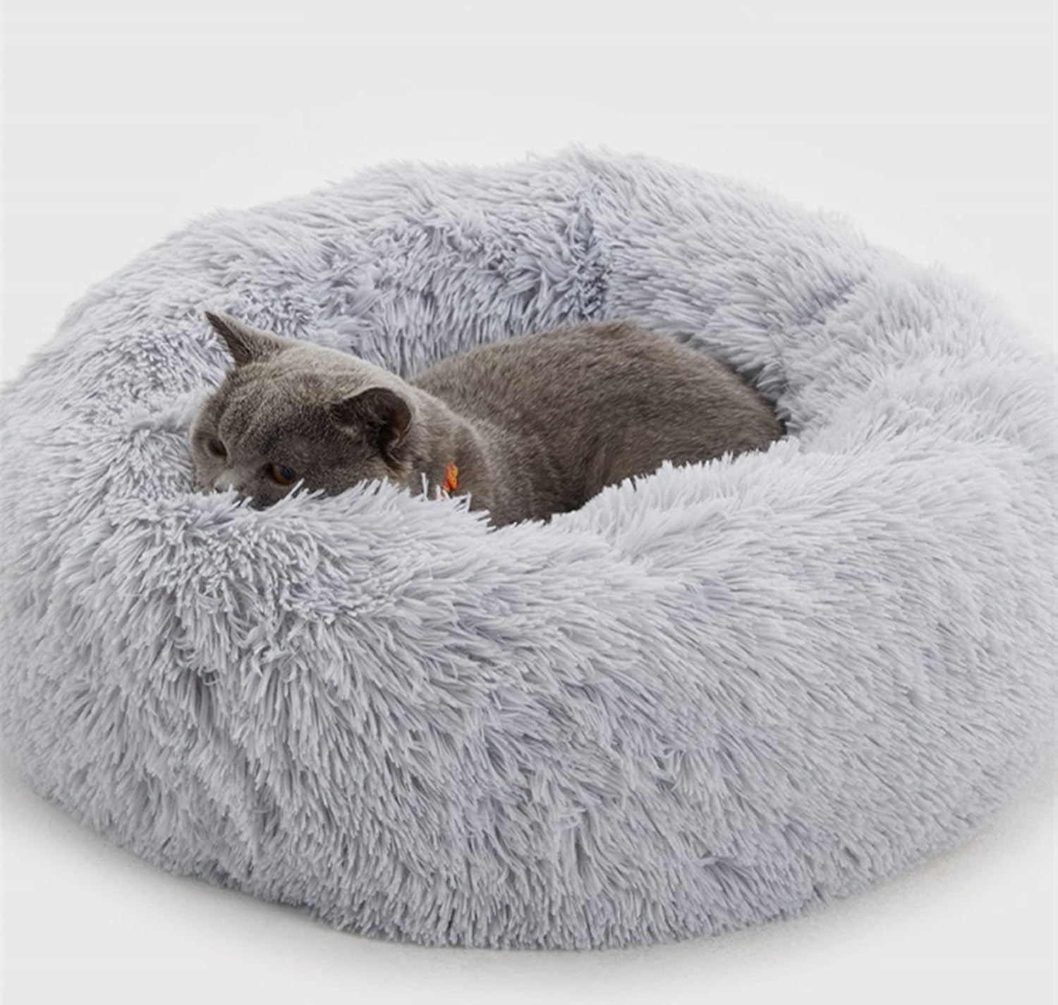 Enjamoy Plush Donut Dog Bed, Calming Round Dog | ObaPet
