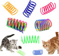 Petnice 12 Pcs Cat Colorful Springs Toys, Cat | ObaPet