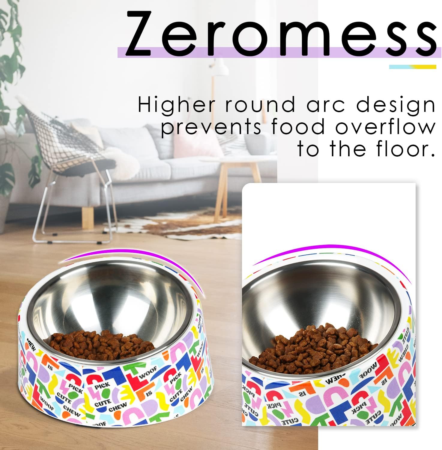 SuperDesign Mess Free 15° Slanted Bowl for Dogs | ObaPet