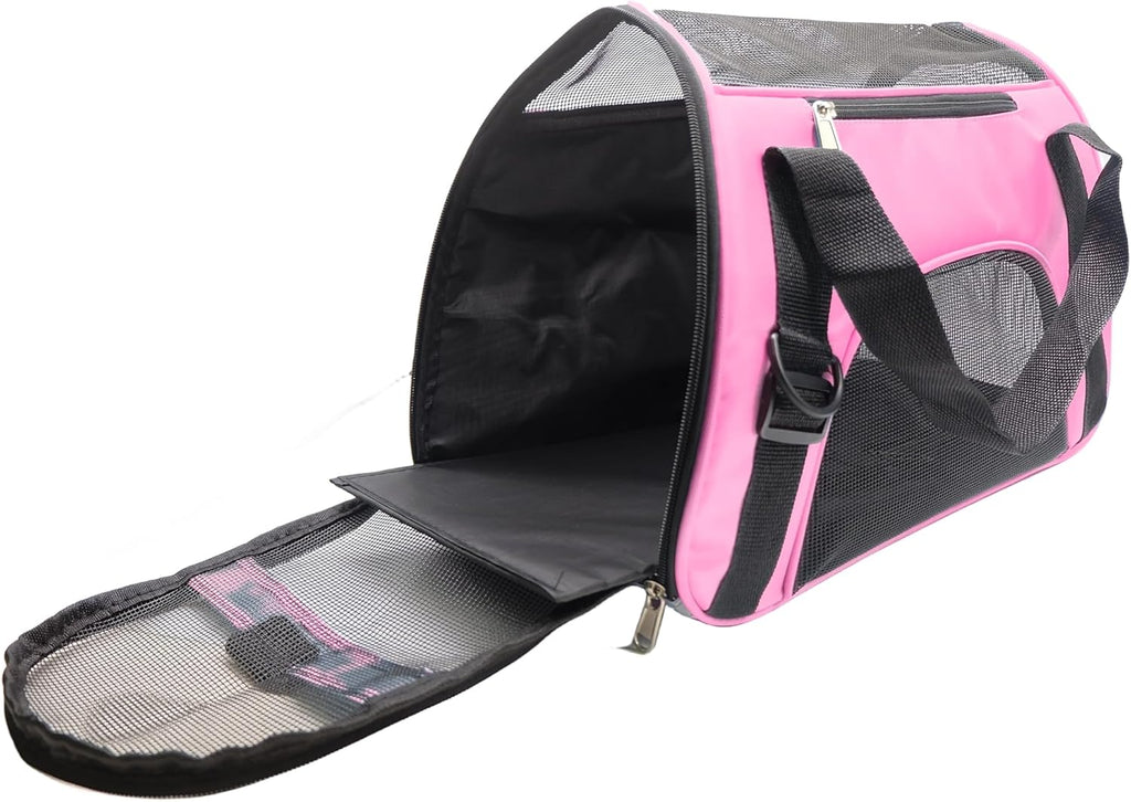 ZvoanSem Pet Carrier Bag,Small Cat Carrier Kitten Puppy little Dog Carrier for Travel Airline Approved Small Animal (Small, Blue)
