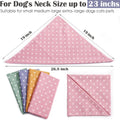 4Pcs Dog Bandana for Small Medium Large Dogs, | ObaPet