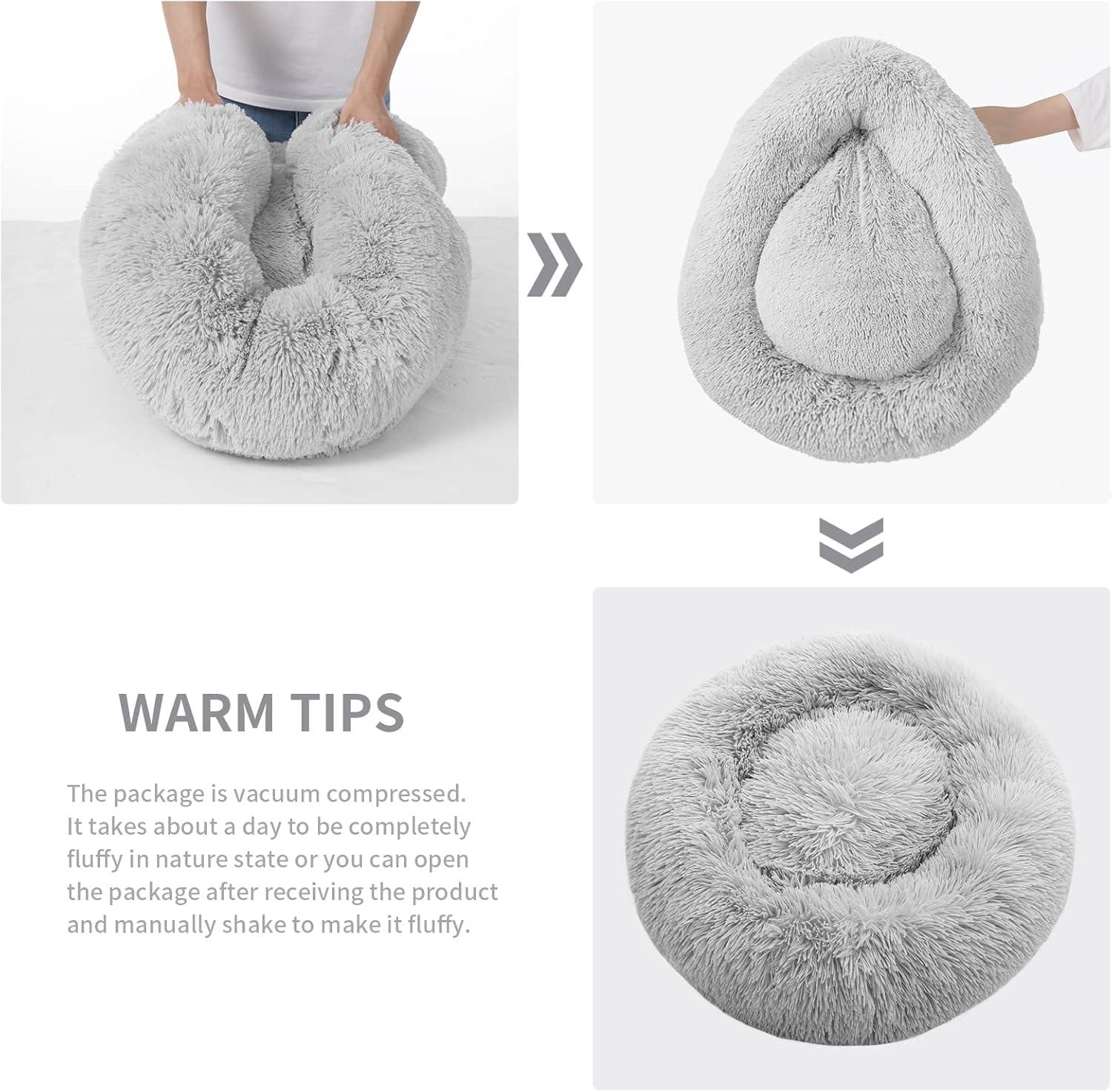 YOJOGEE Calming Donut Puppy Bed for Medium Small | ObaPet