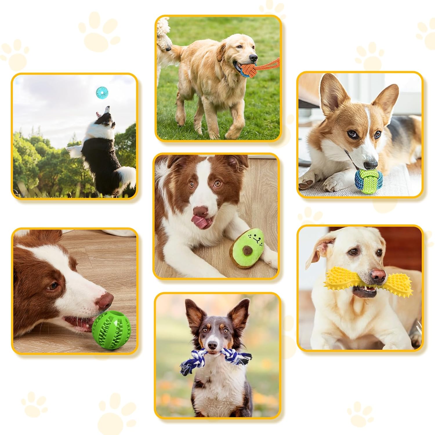 10 Pack Luxury Puppy Toys for Teething Small Dogs,Squeaky Plush Dog Rope Toys Set, Puppy Chew Toys with Cute Squeaky Dog Toys, Ball and More Rope Dog Chew Toys, Xmas Gift for Small and Medium Dogs