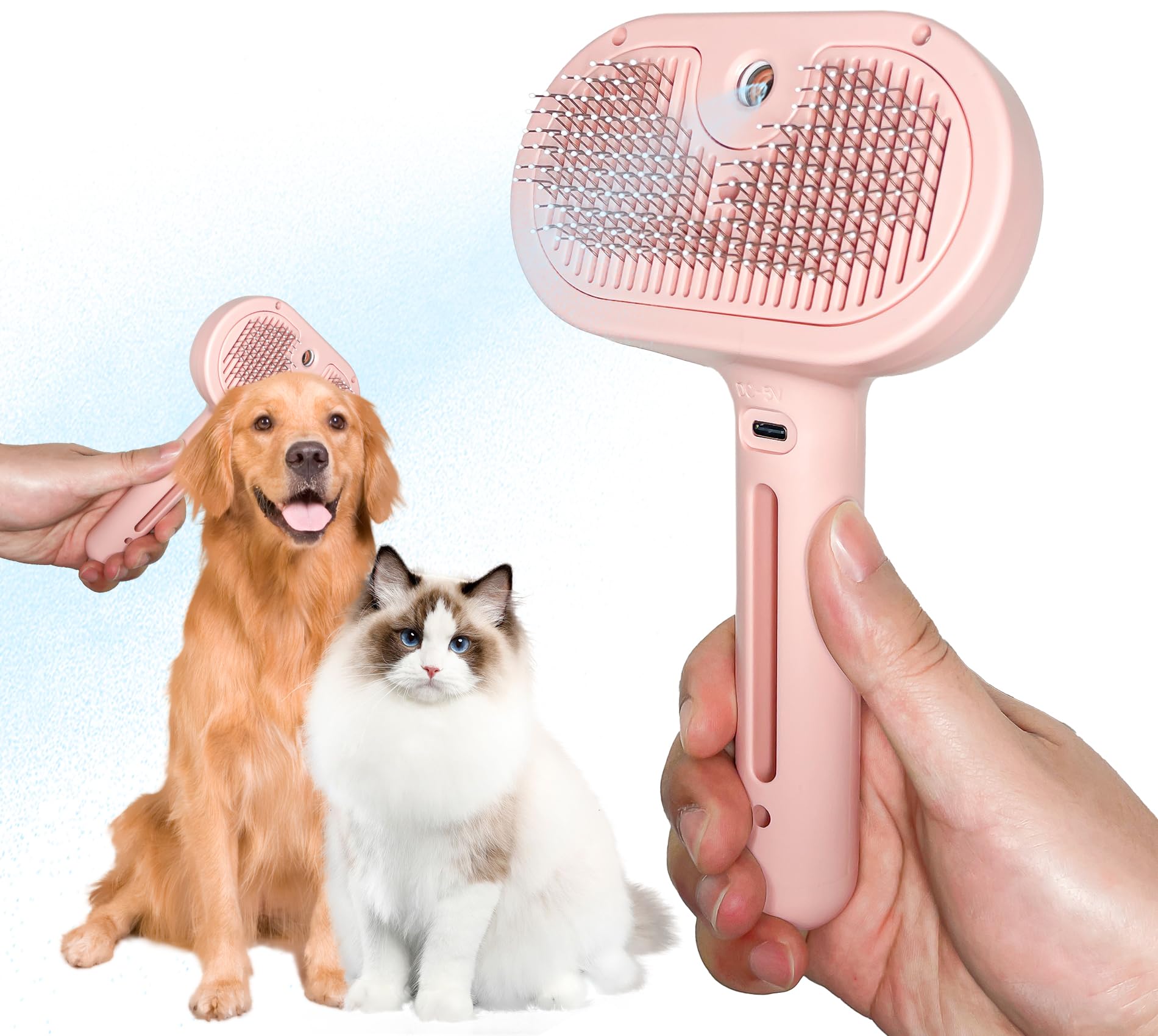 2 in 1 Pet Spray Hair Removal Comb | ObaPet