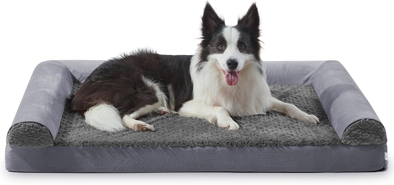FURTIME Large Dog Bed(89 x 64cm), Orthopedic | ObaPet