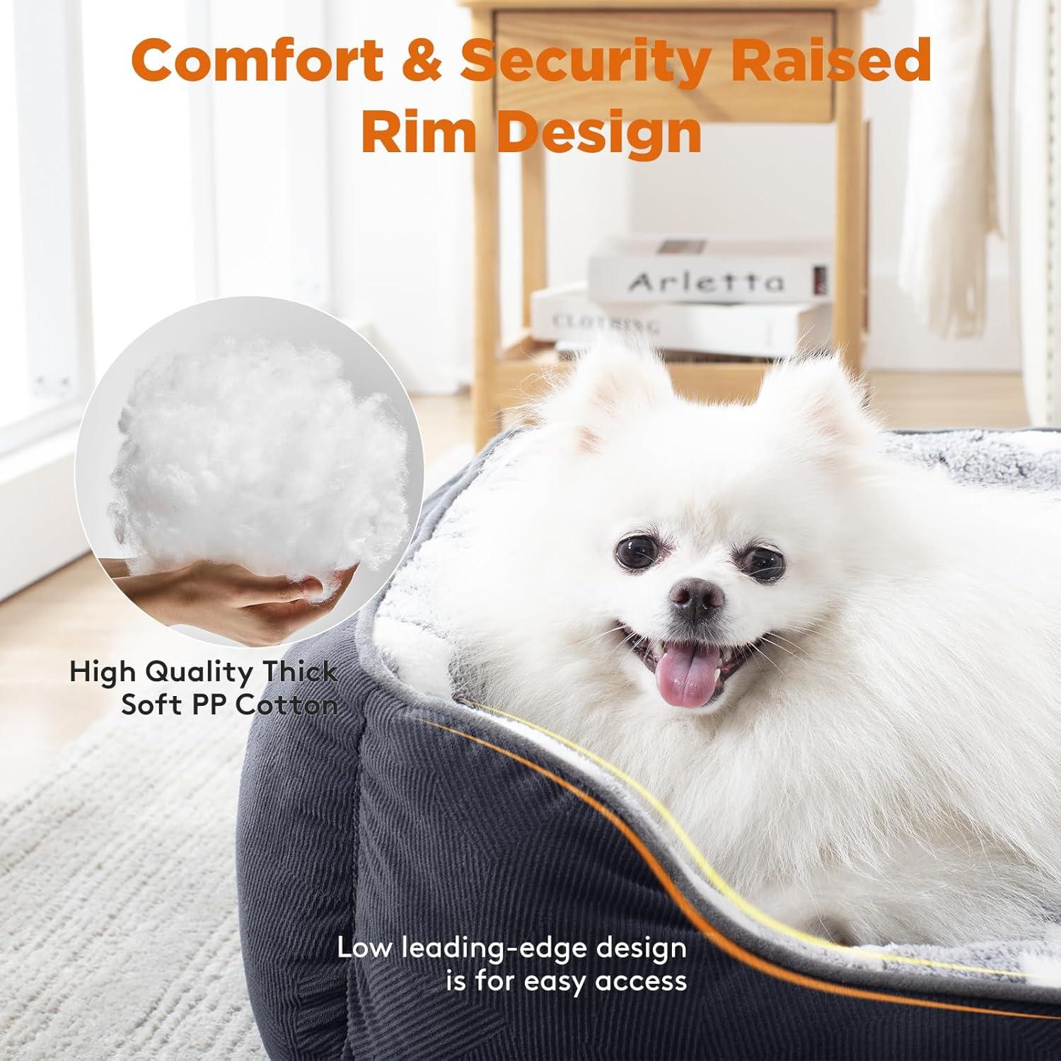 MIXJOY Dog Bed Washable, Super Soft Cosy Dog | ObaPet