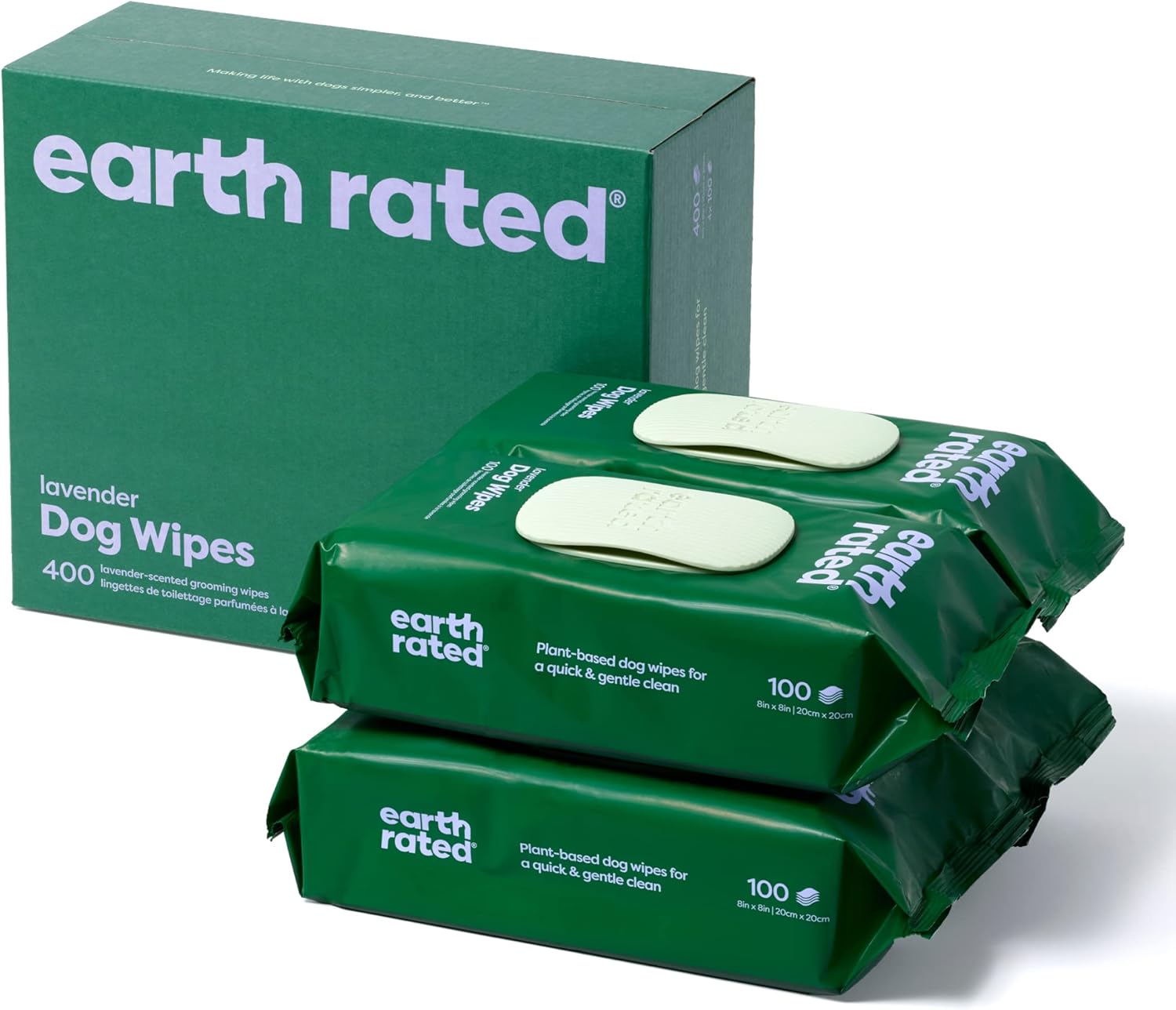 Earth Rated Hypoallergenic Dog Wipes, Cleaning | ObaPet