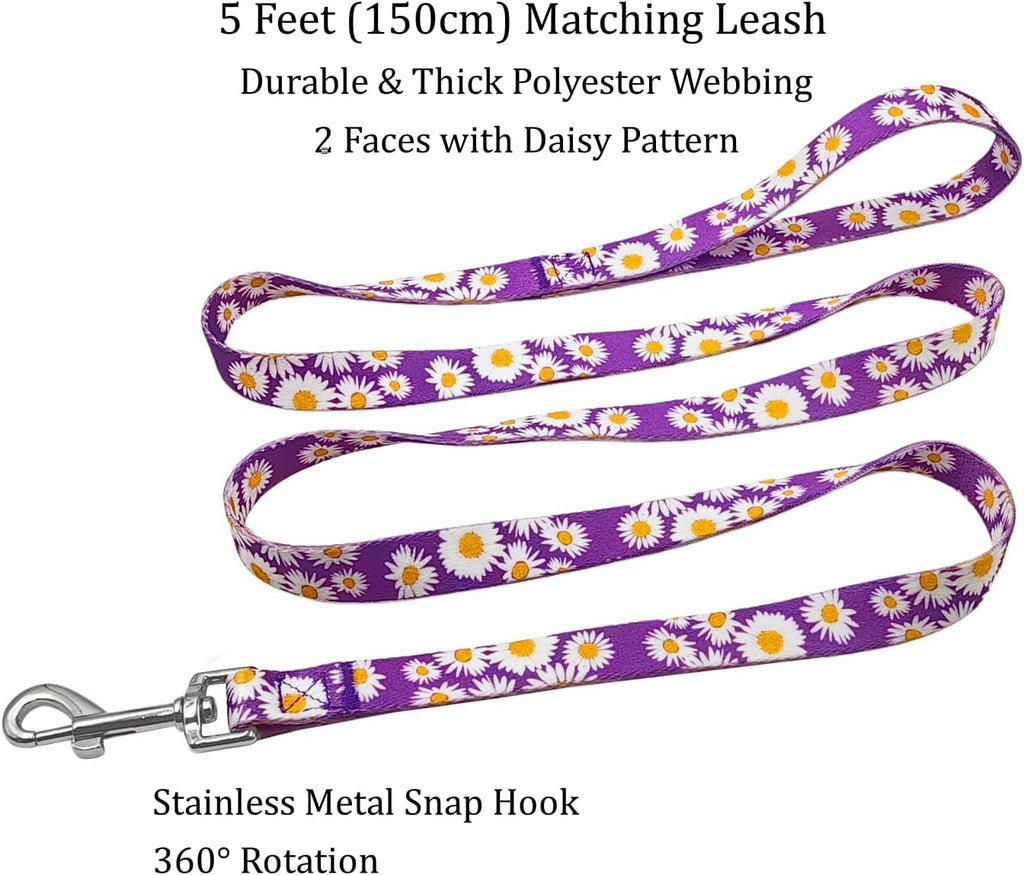 Olahibi Daisy Pattern Dog Collar and Leash | ObaPet