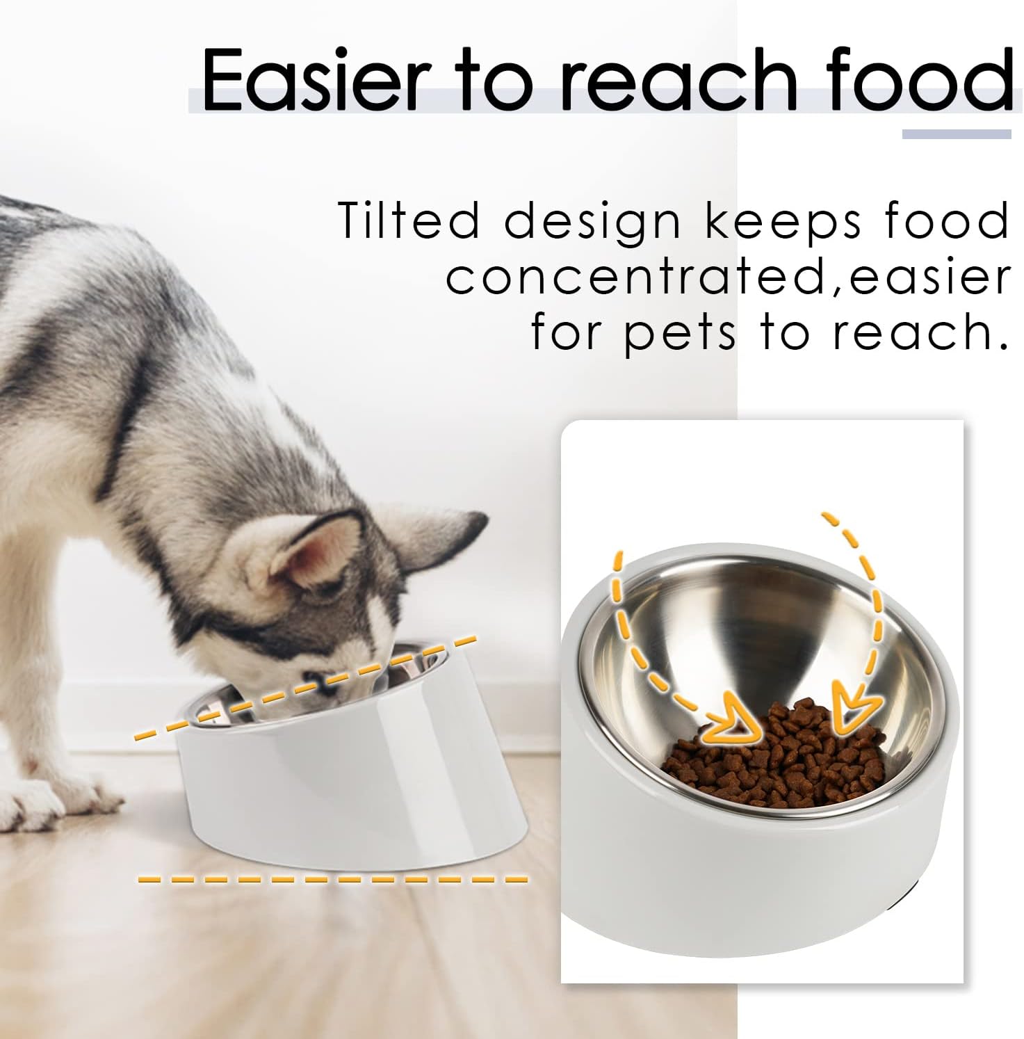 SuperDesign Mess Free 15° Slanted Bowl for Dogs | ObaPet