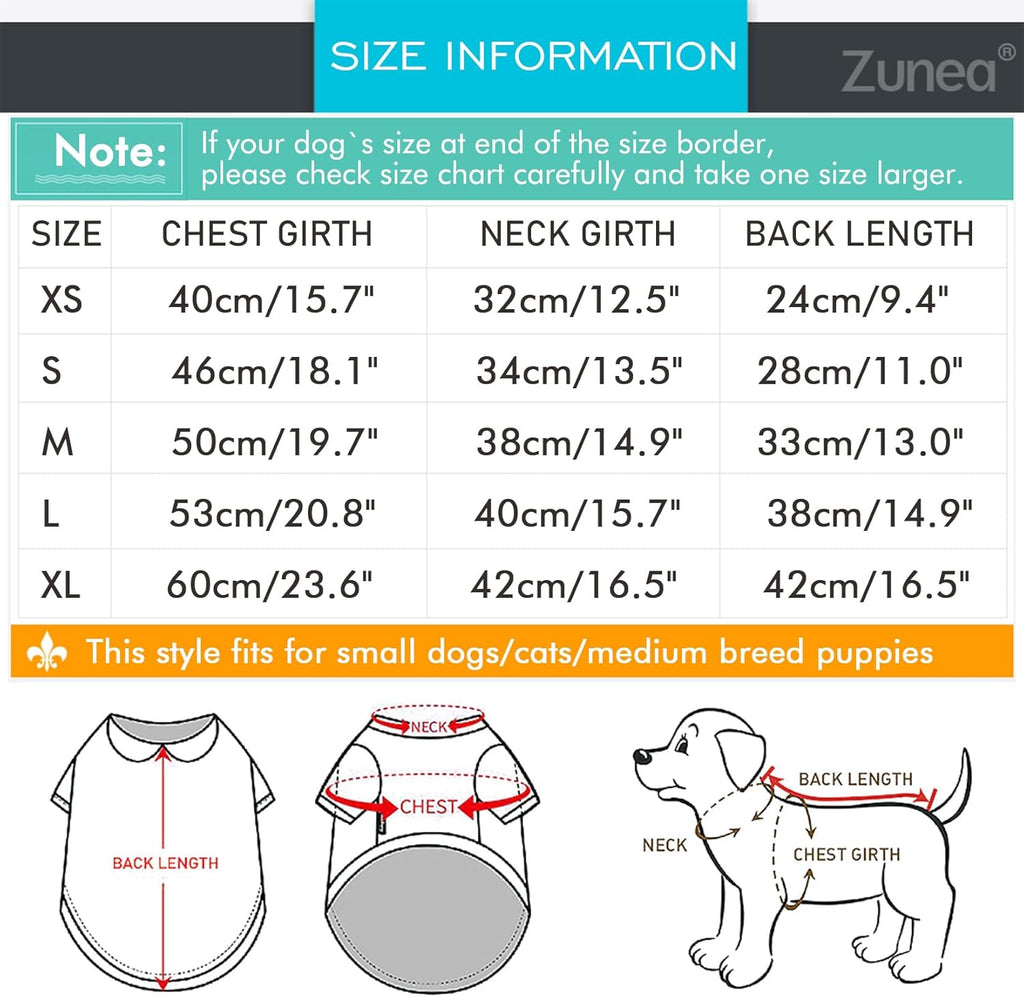 Zunea Dog Shirts for Small Dogs Summer Basic T-Shirt Striped Puppy Clothes Sequins Love Heart Sweatshirt Soft Cotton Short Sleeve Tee Shirt Pet Girl Boy Clothing Pullover Chihuahua Apparel Gray S