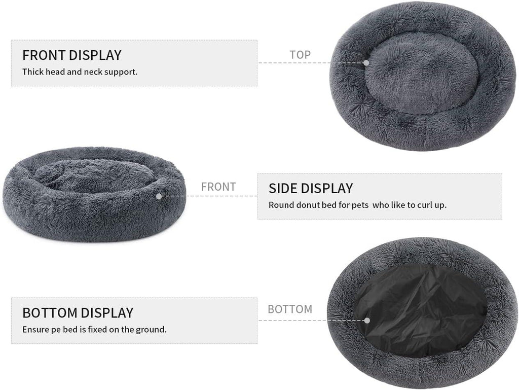 YOJOGEE Calming Donut Puppy Bed for Medium Small | ObaPet