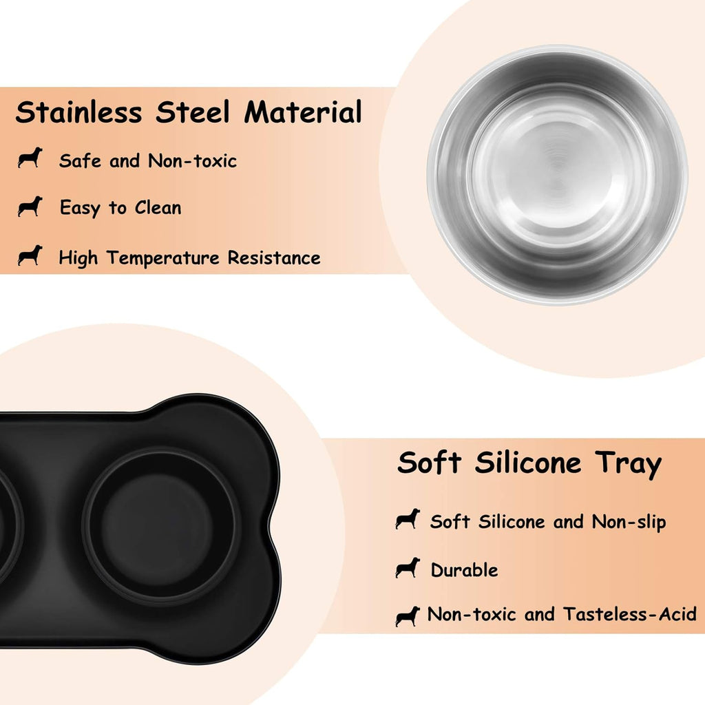 Dog Bowls, Puppy Bowl YOKA Double Stainless | ObaPet