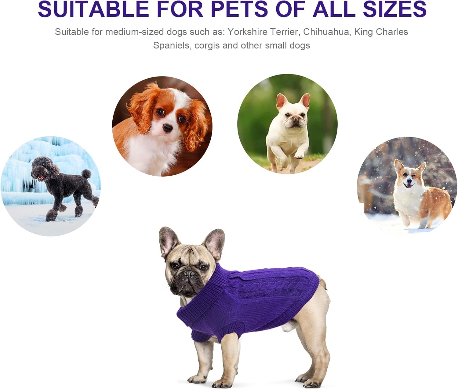 Small Dog Jumper, Warm Puppy Sweater for Small | ObaPet