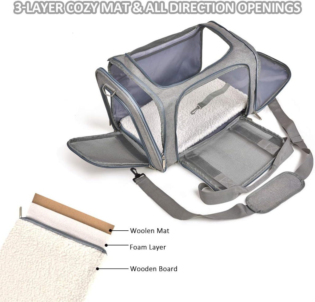 Qlfyuu Cat, Dog Carrier Portable, Soft Sided, | ObaPet