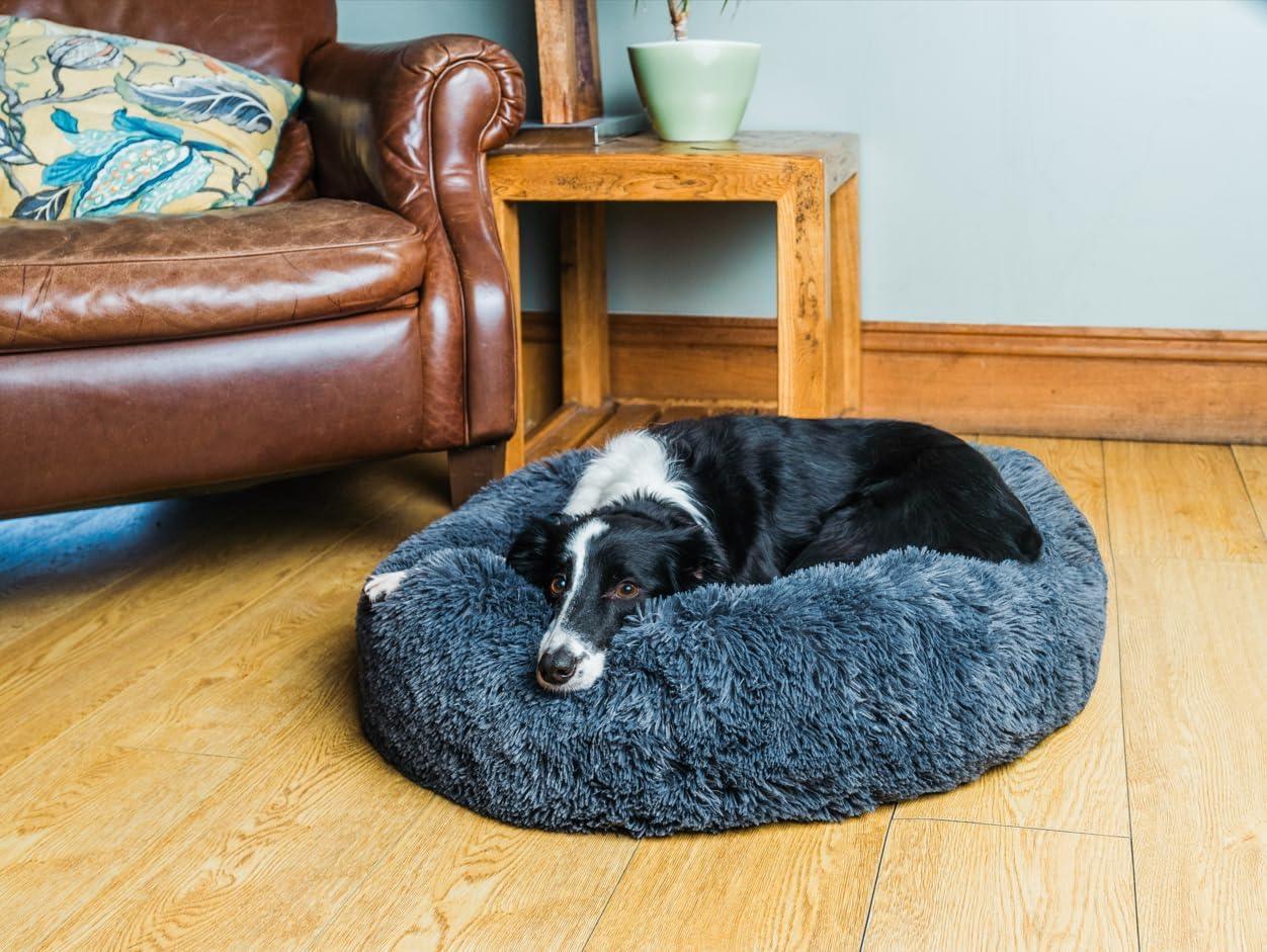 Woof & Whiskers Donut Beds For Dogs Grey Dog Bed | ObaPet