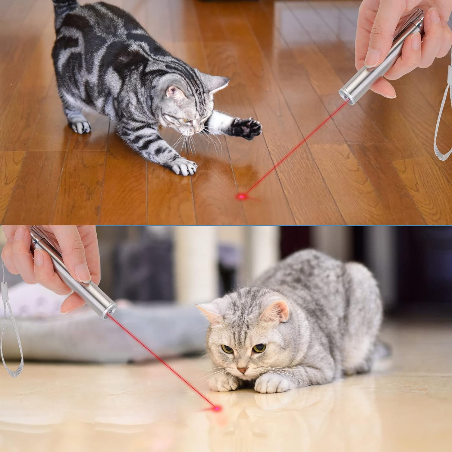 Makerfire 2 in 1 Cat Interactive Toy Dog Cat Catch Exercise Chaser Toy Pet Scratching Training Tool with USB Cable