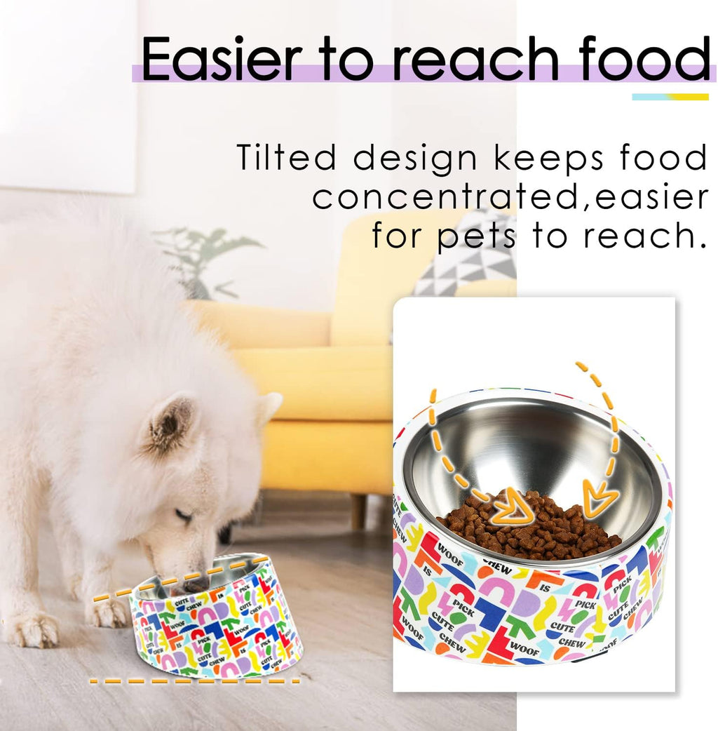 SuperDesign Mess Free 15° Slanted Bowl for Dogs | ObaPet