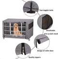 Dog Crate Cover - Durable Windproof Pet Kennel Cover for Wire Cages Indoor Outdoor Protection