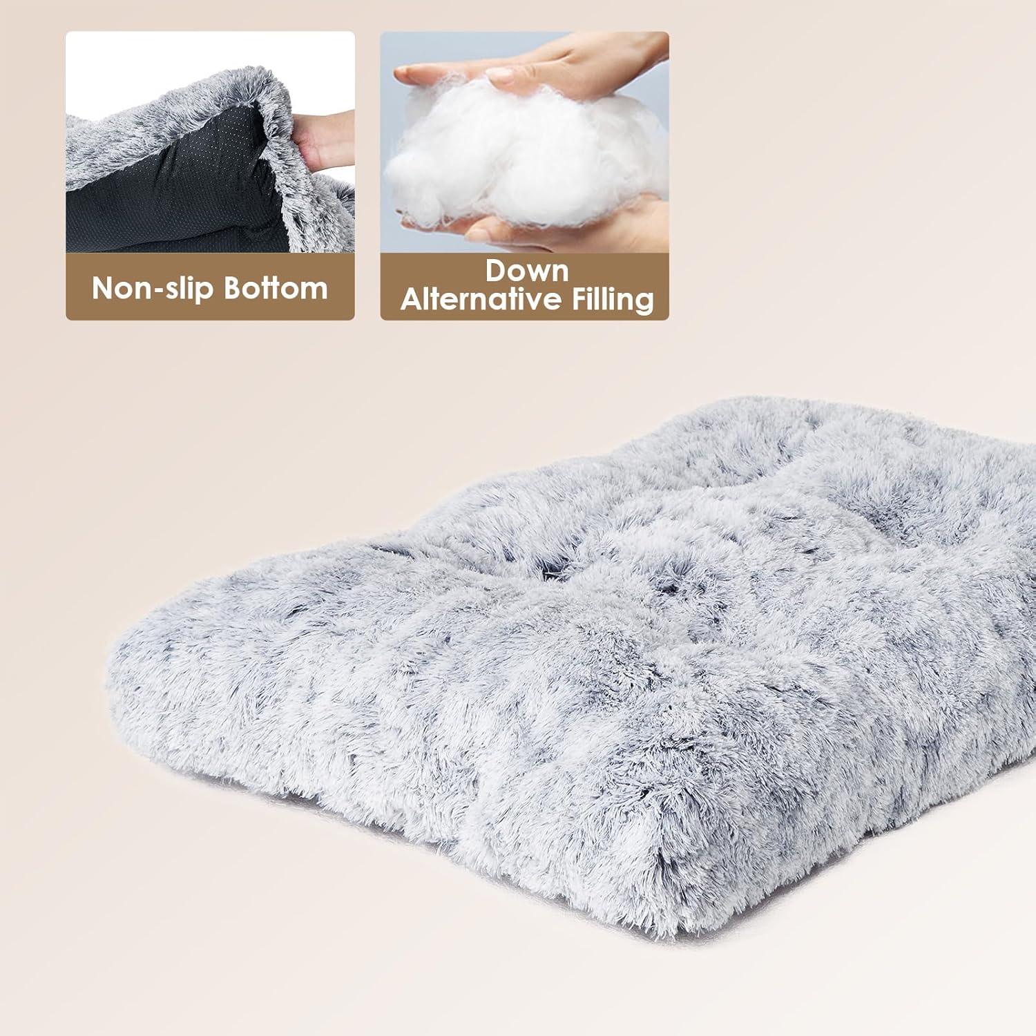 EHEYCIGA Calming Dog Bed Medium, Fluffy Anti | ObaPet