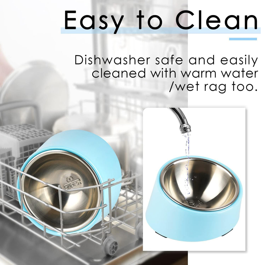 SuperDesign Mess Free 15° Slanted Bowl for Dogs | ObaPet