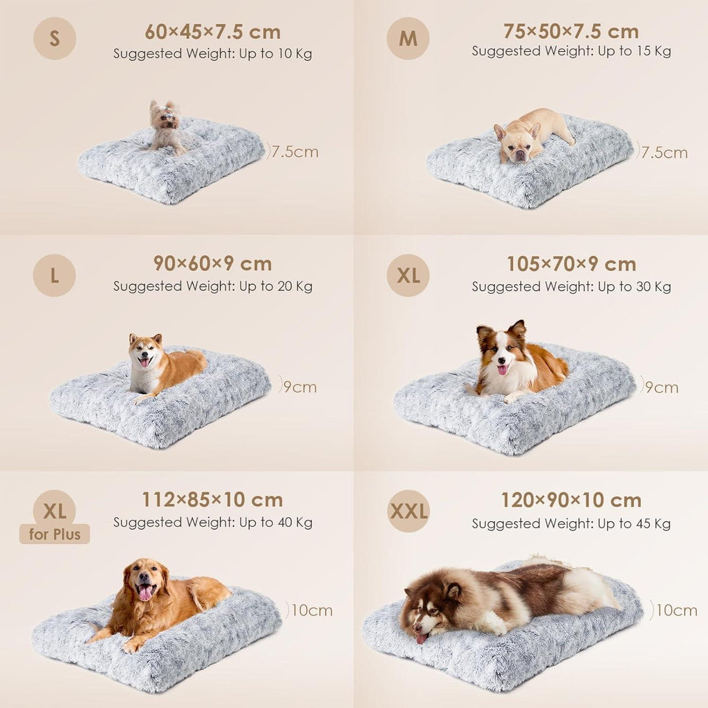 EHEYCIGA Calming Dog Bed Medium, Fluffy Anti | ObaPet