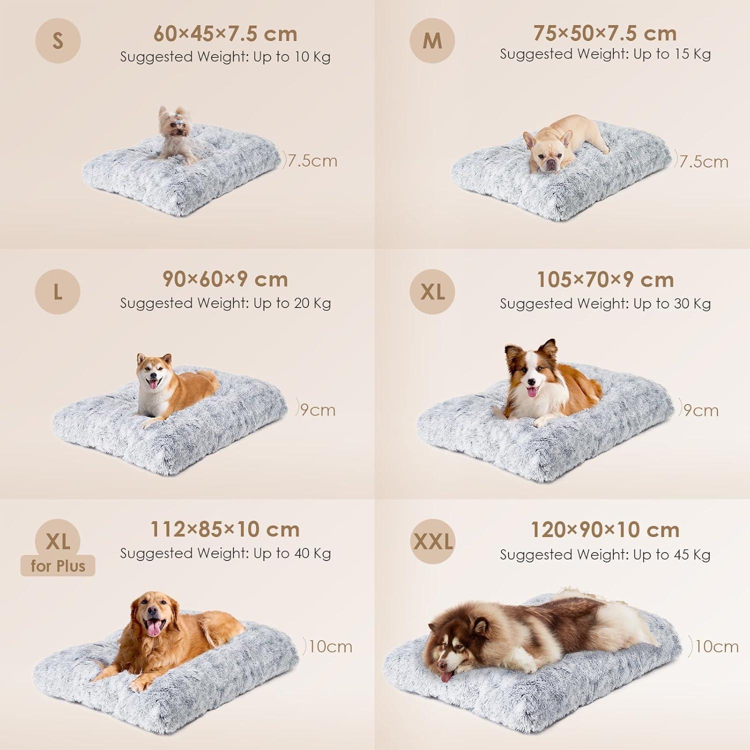 EHEYCIGA Calming Dog Bed Medium, Fluffy Anti | ObaPet