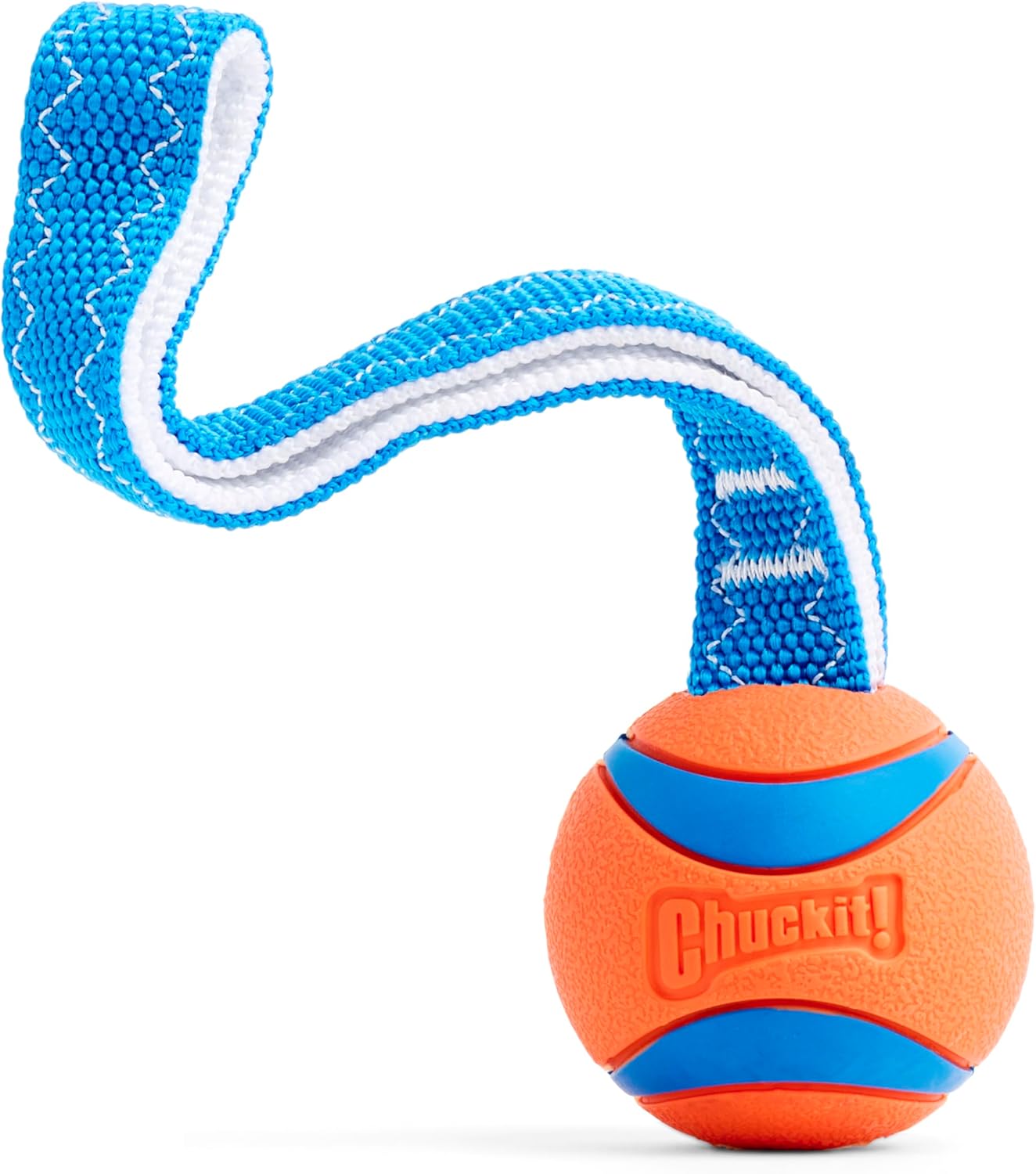 Chuckit! Ultra Tug Dog Toy With Rubber Ball Tug Of War Interactive Fetch Toy for Dogs, Medium
