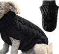 Pet Dog Turtleneck Knitting Sweater Coat Winter Warmer Thickening Pullover Knitwear Crochet Coat Clothes for Small Medium Large Dog Puppy Cat (M, Pink)