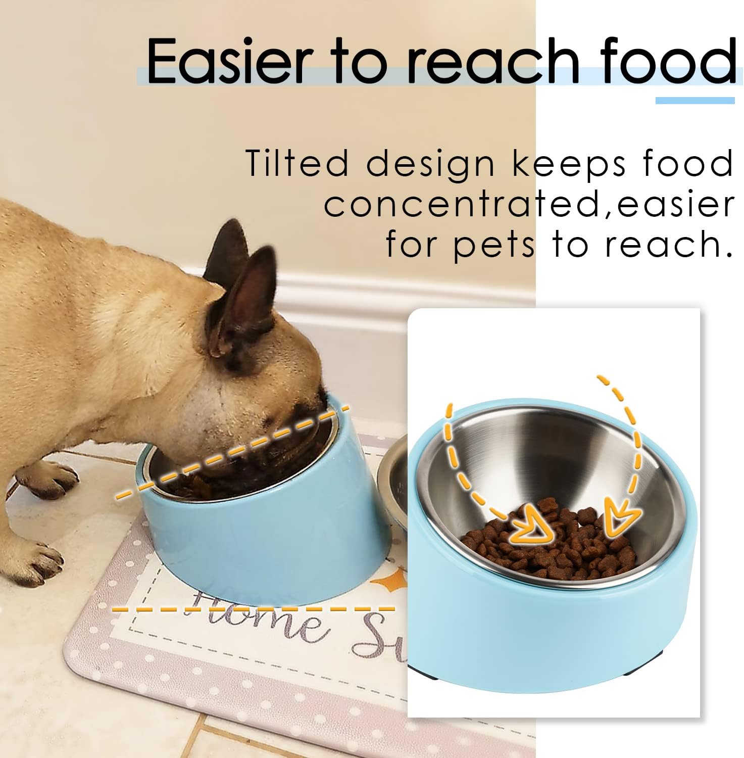 SuperDesign Mess Free 15° Slanted Bowl for Dogs | ObaPet