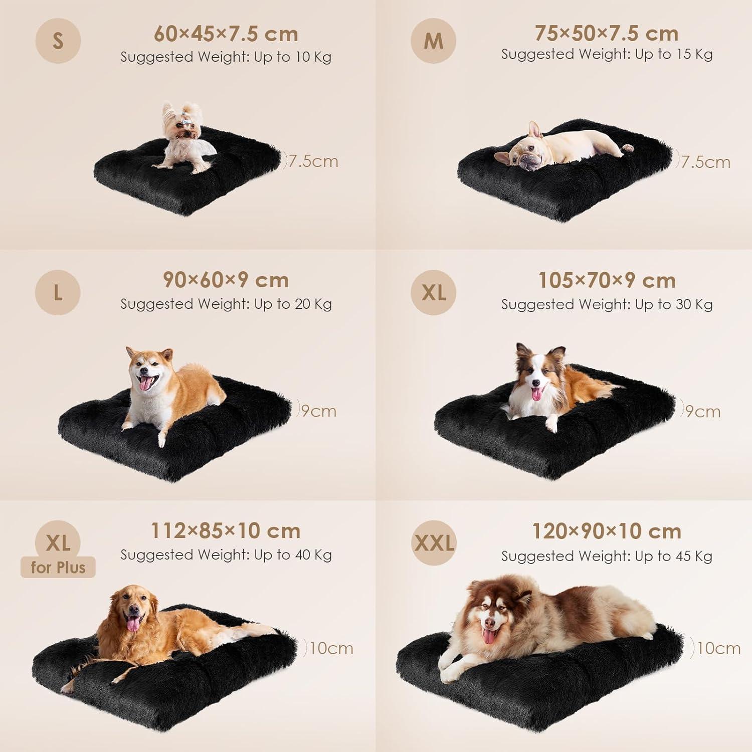 EHEYCIGA Calming Dog Bed Medium, Fluffy Anti | ObaPet