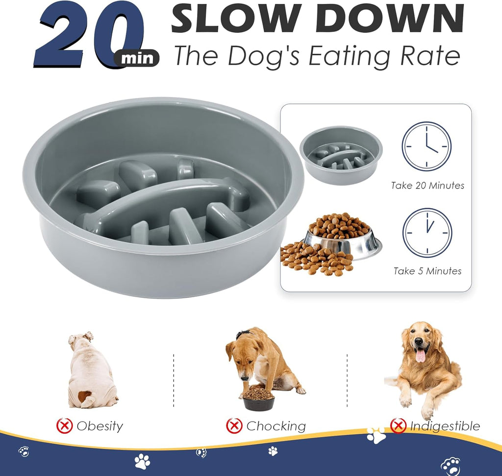 Raised Dog Bowl Height-Adjustable, Dog bowls | ObaPet
