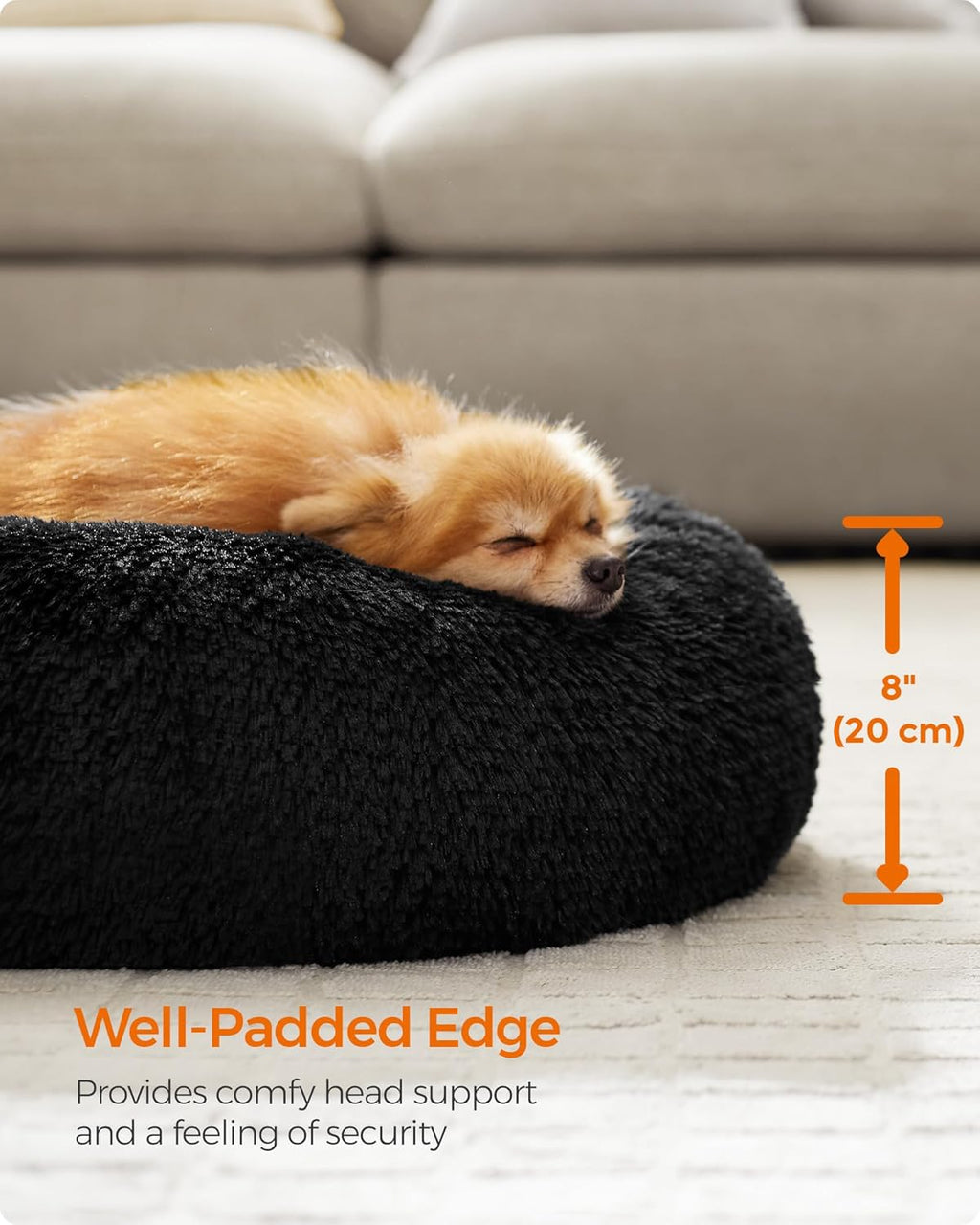 Feandrea Dog Bed, Donut Cat Bed, Fluffy Calming | ObaPet
