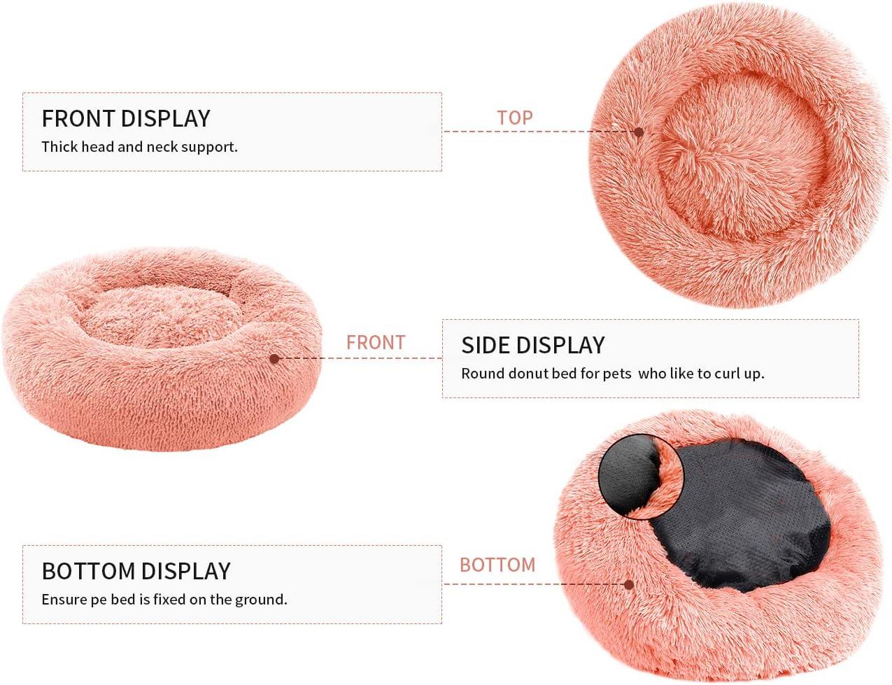 YOJOGEE Calming Donut Puppy Bed for Medium Small | ObaPet