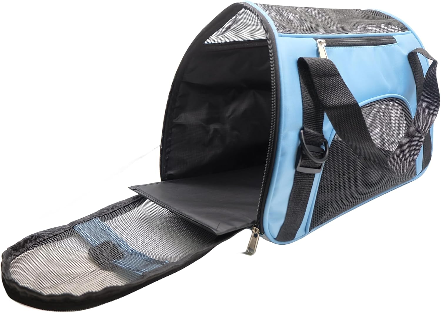 ZvoanSem Pet Carrier Bag,Small Cat Carrier Kitten Puppy little Dog Carrier for Travel Airline Approved Small Animal (Small, Blue)