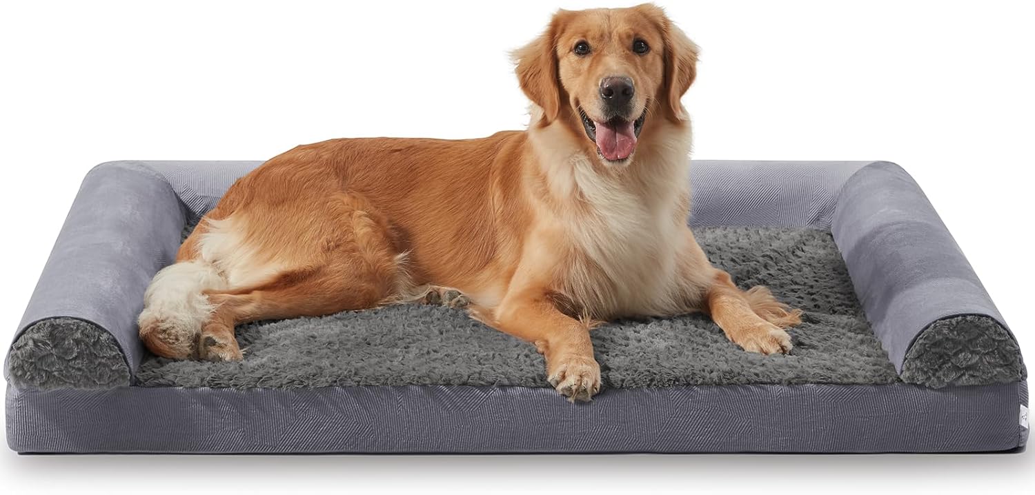 FURTIME Large Dog Bed(89 x 64cm), Orthopedic | ObaPet