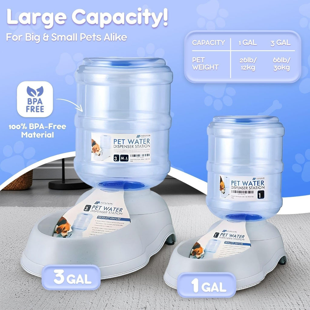 Flexzion Gravity Pet Water Dispenser Drinking | ObaPet