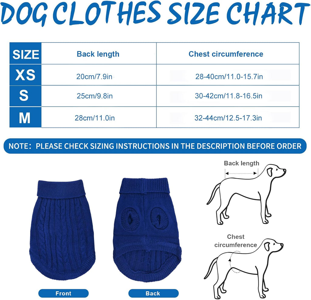 Small Dog Jumper, Warm Puppy Sweater for Small | ObaPet