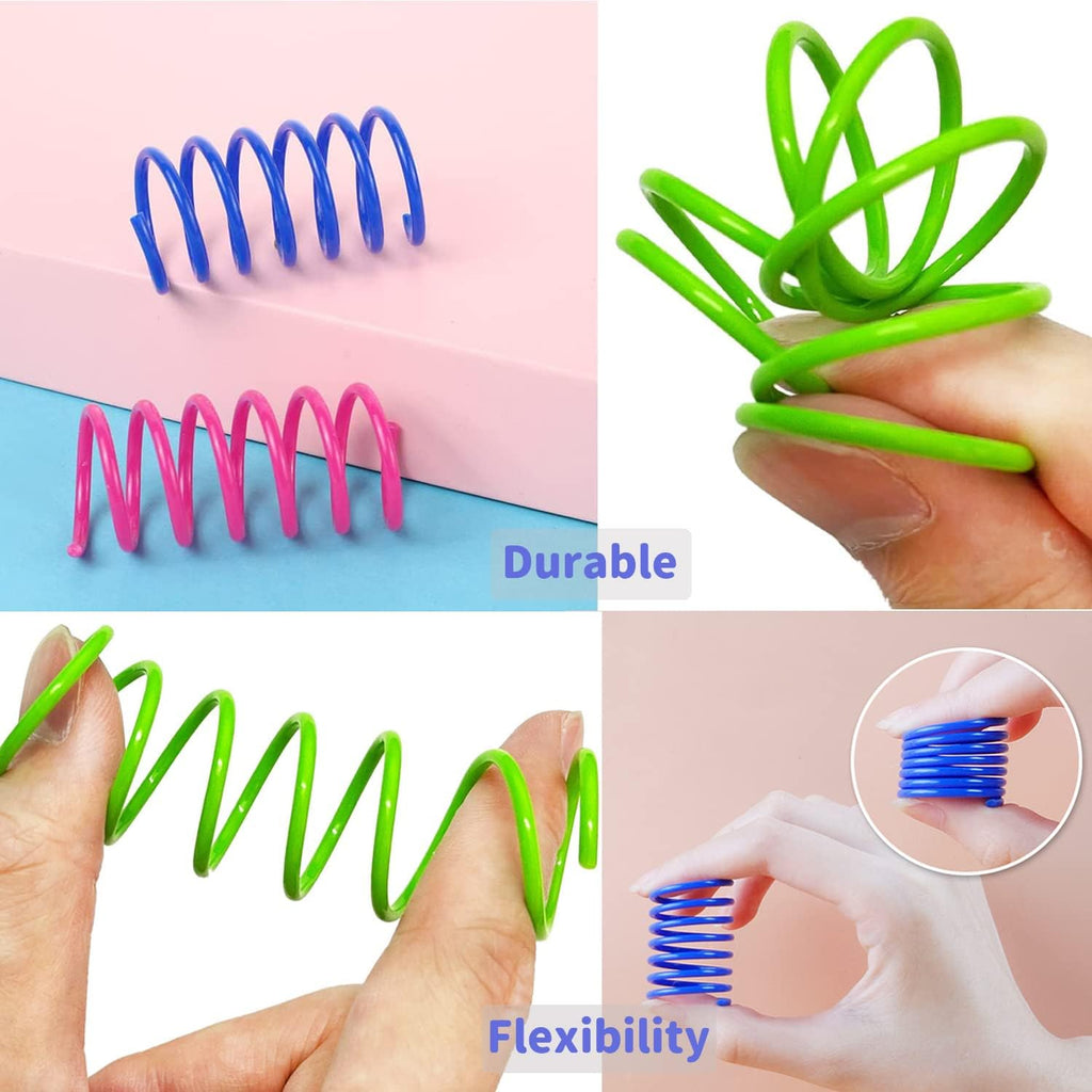 Petnice 12 Pcs Cat Colorful Springs Toys, Cat | ObaPet