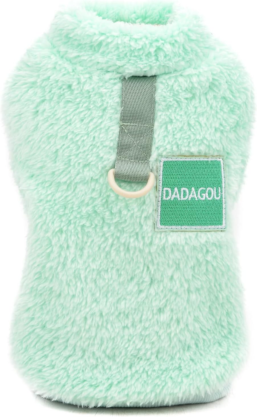 SMALLLEE_LUCKY_STORE Pet Sherpa Fleece Jumper Vest Sweaters Turtleneck Pullover with D-ring Soft Sweatshirt for Small Dogs Cat Puppy Boy Girl Yorkie Chihuahua Warm Fall Winter Clothes,Pink,S