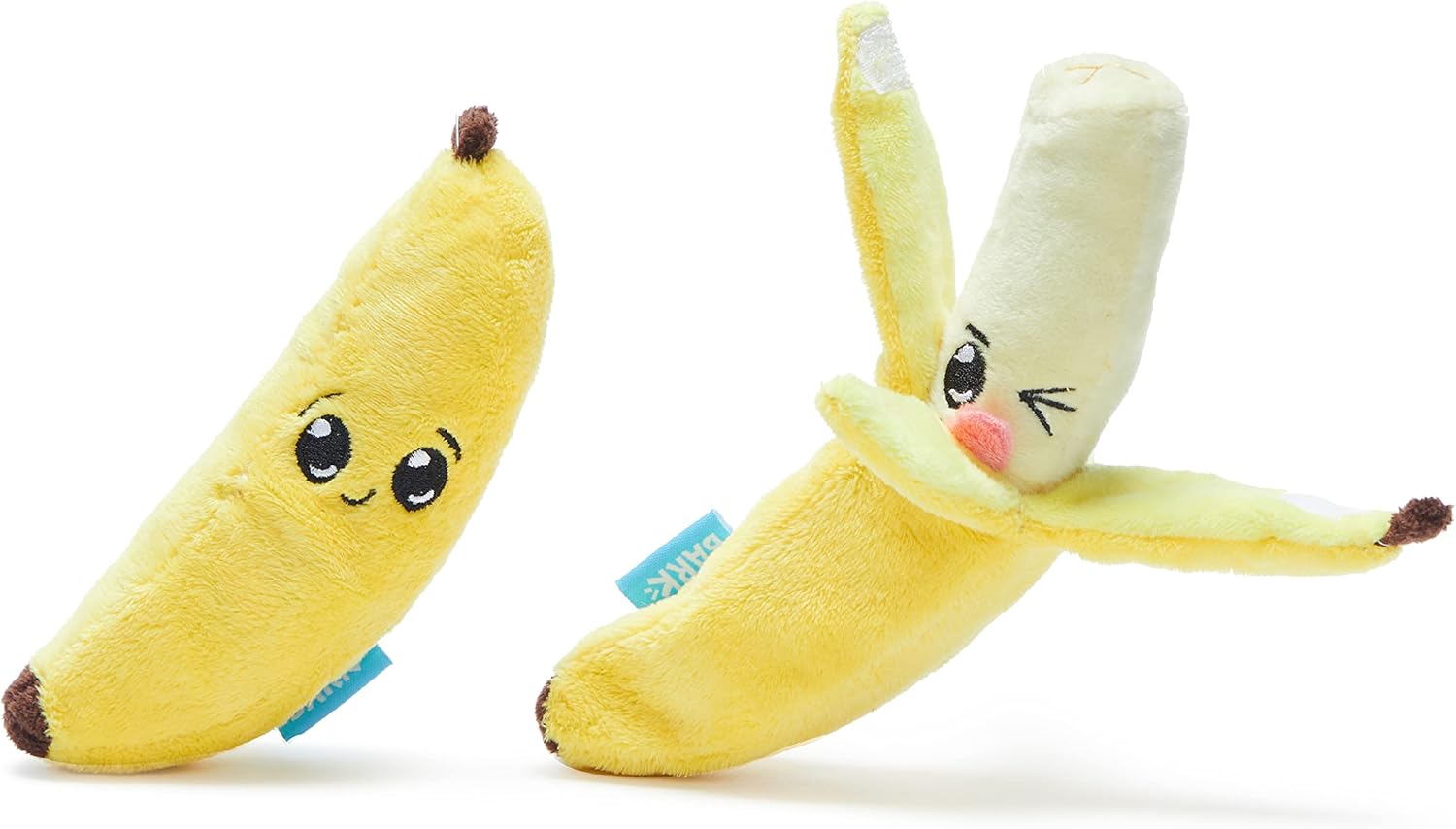 Barkbox 2 in 1 Interactive Plush Dog Toy - Rip and Reveal Toy for Dogs and Puppies - Stimulating Squeaky Pet Toys | Peas in a Pod (Small)