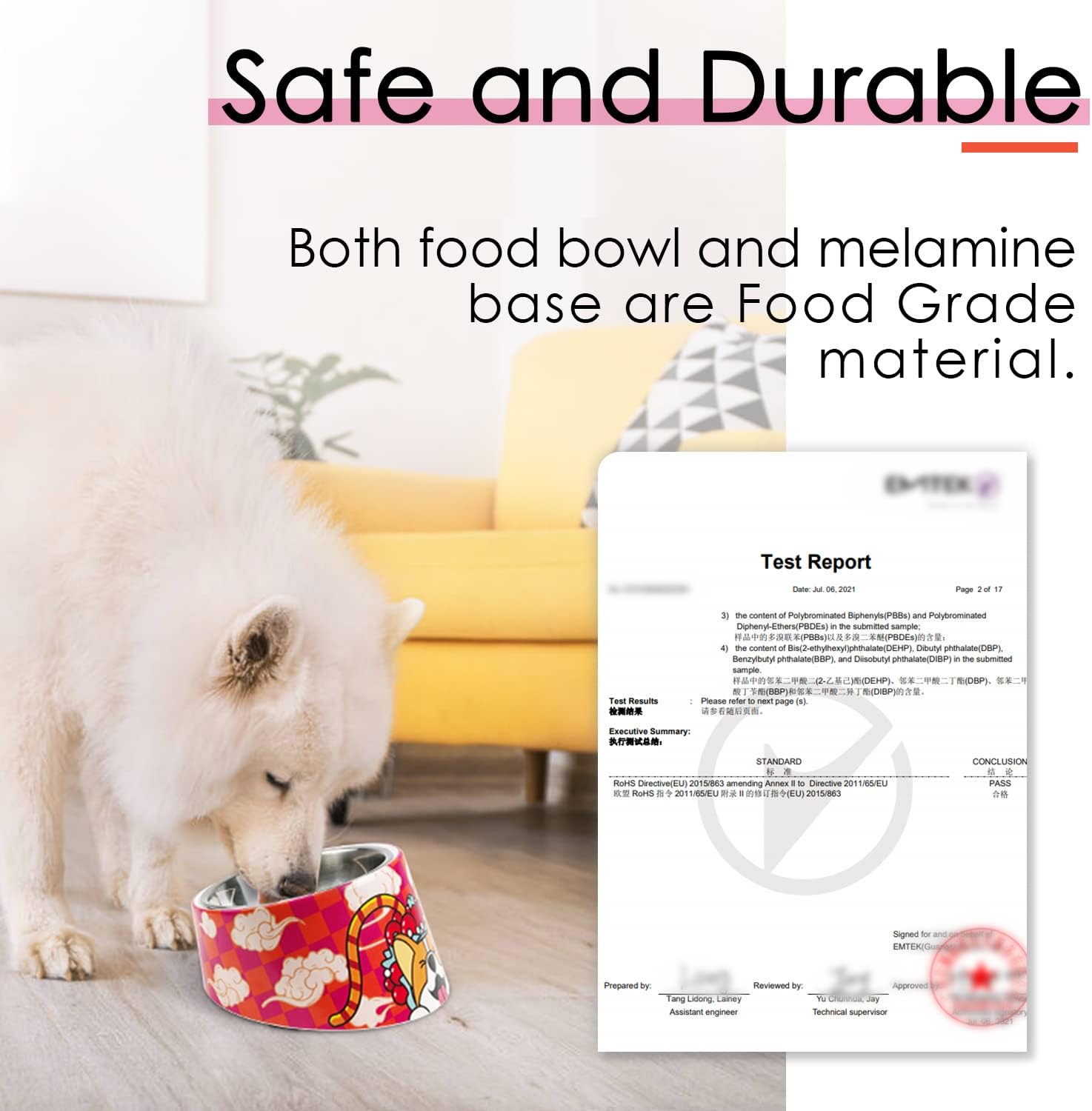 SuperDesign Mess Free 15° Slanted Bowl for Dogs | ObaPet