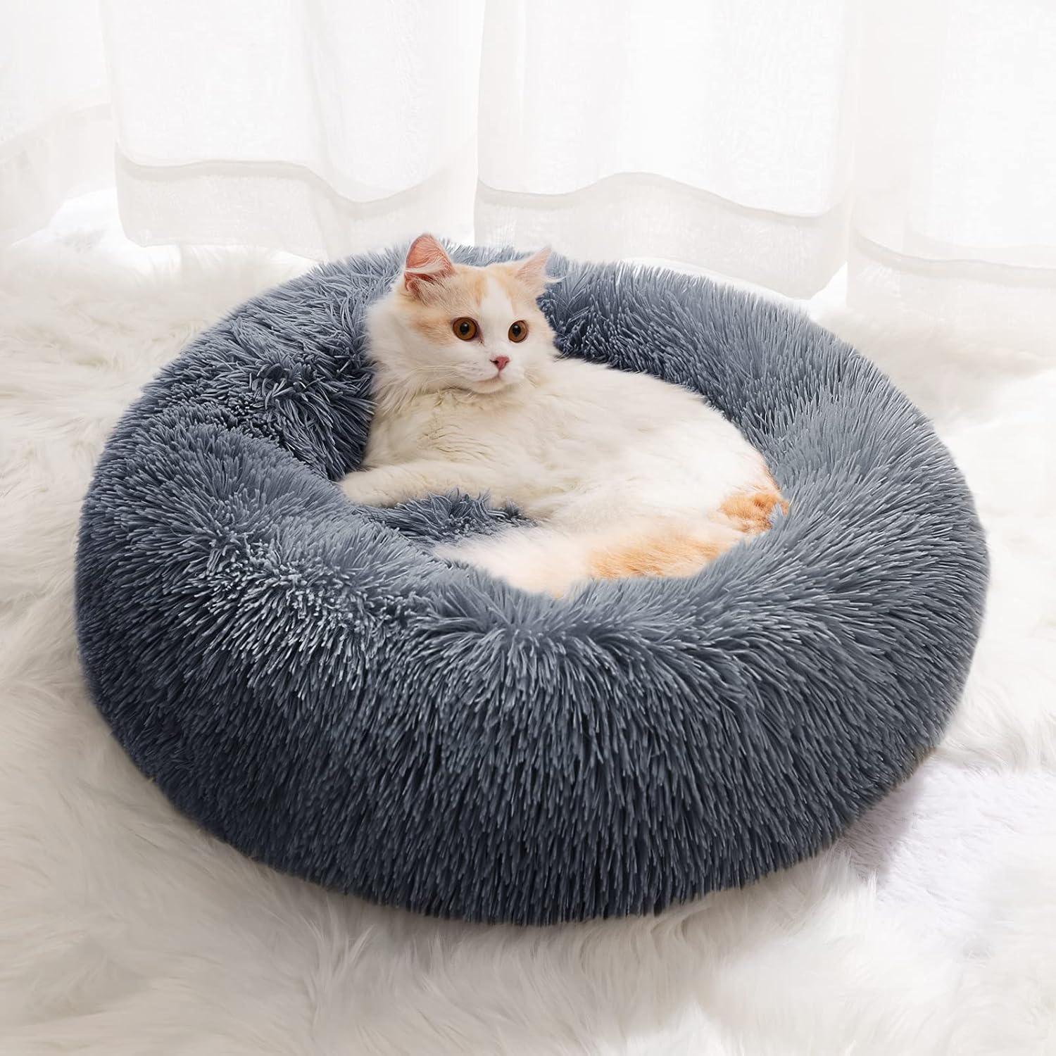 YOJOGEE Calming Donut Puppy Bed for Medium Small | ObaPet